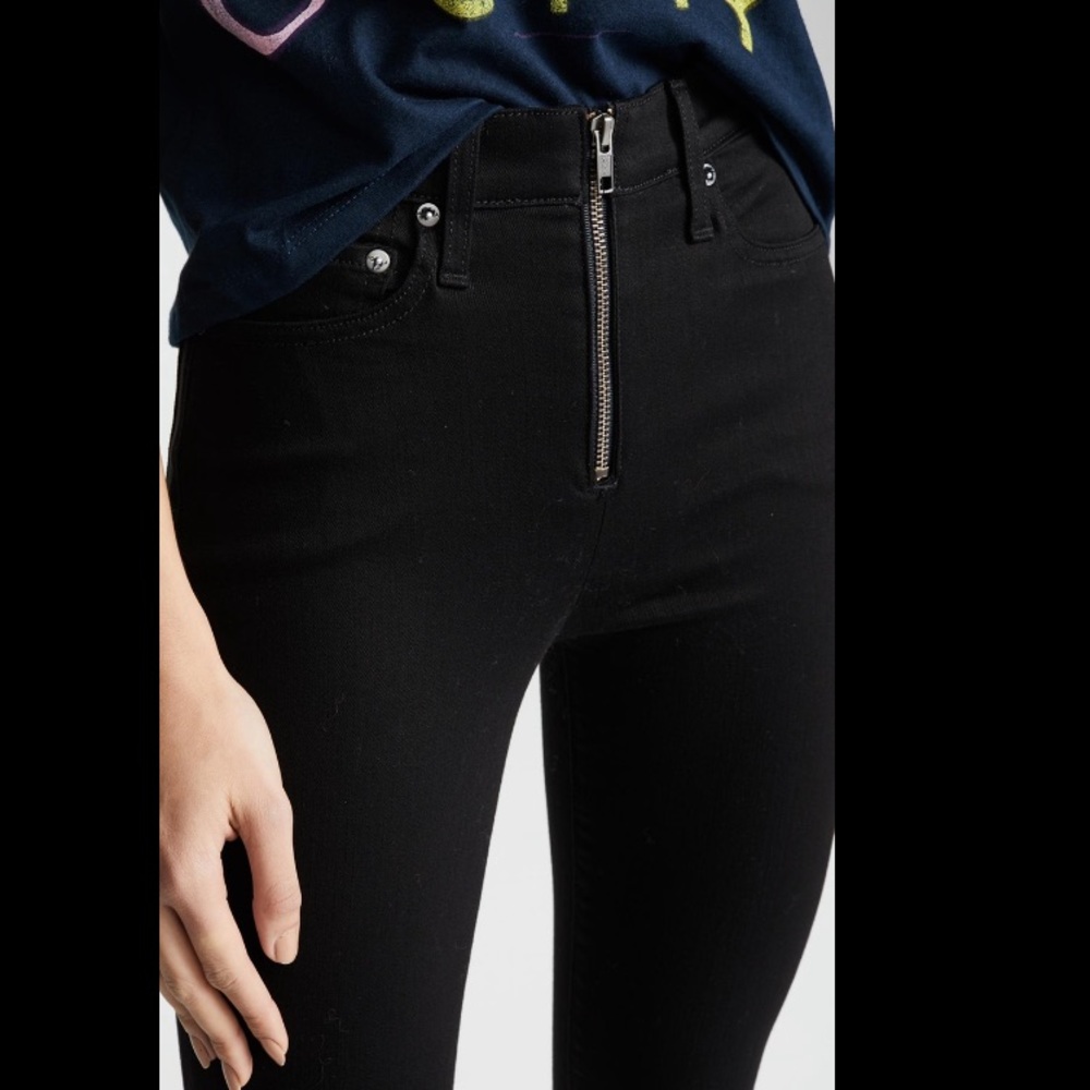 Alice and Olivia Exposed Zipper Jeans